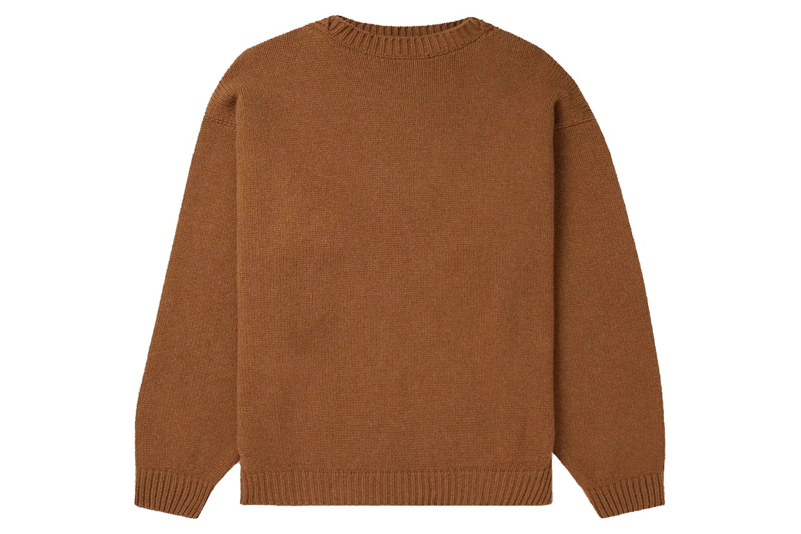 Pre-owned Fear Of God Mr. Porter Exclusive Wool And Cashmere-blend Sweater Brown