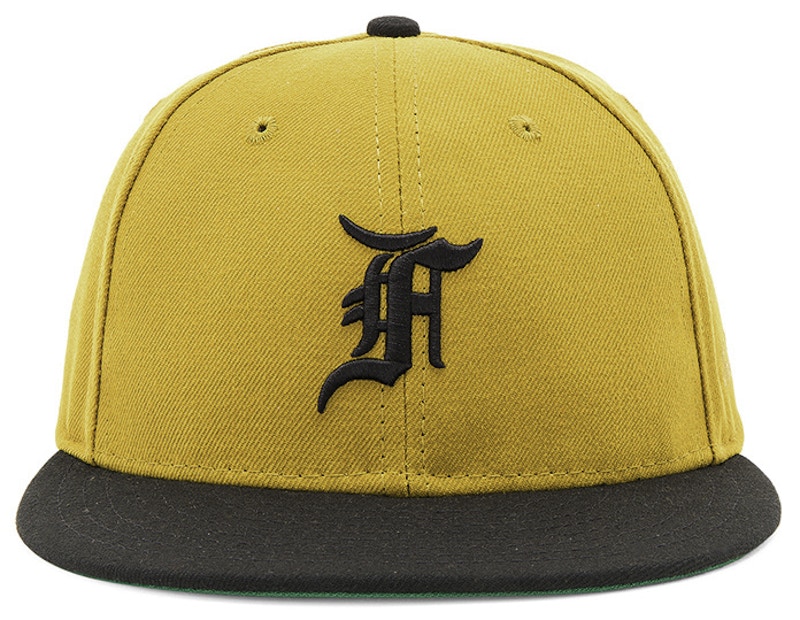 FEAR OF GOD New Era Fitted Cap Hat Vintage Gold - Fifth Collection ...