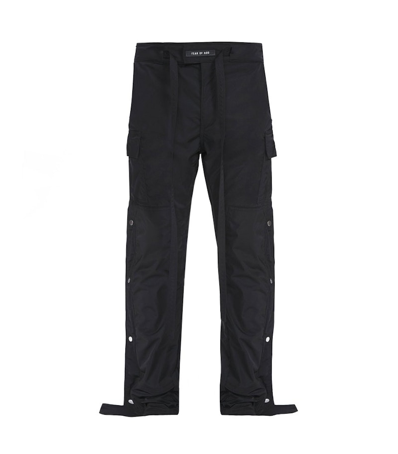 FEAR OF GOD Nylon Cargo Snap Pants Black