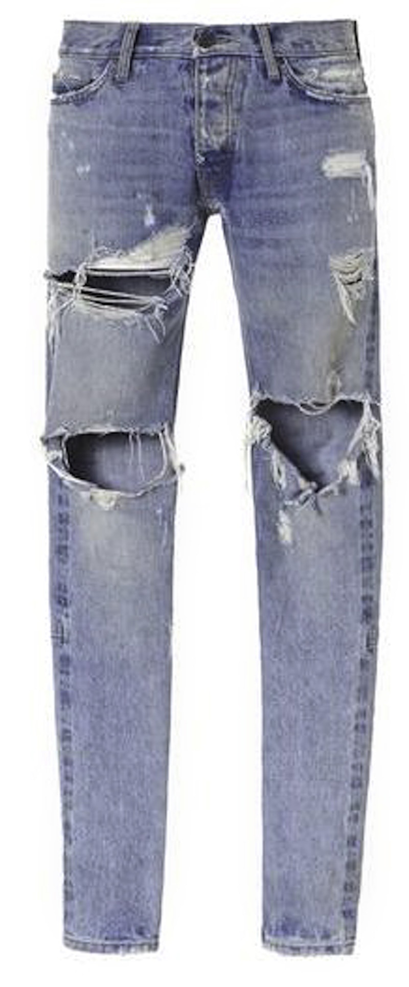 FEAR OF GOD Vintage Wash Selvedge Denim Jeans Indigo Men's - Fifth