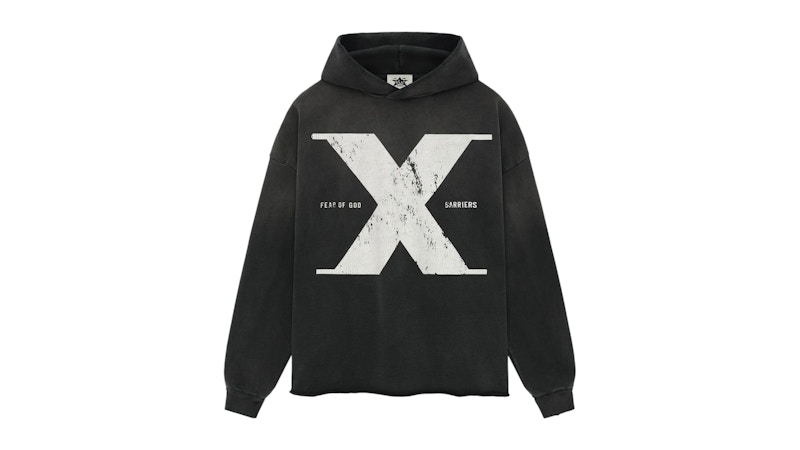 Pre-owned Fear Of God Men's Out Of Many One Hoodie In Off Black