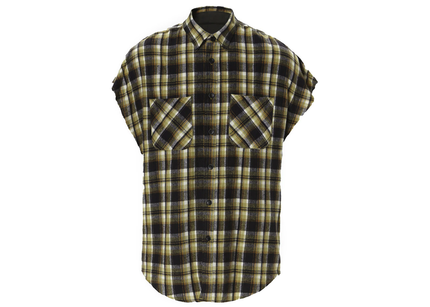 FEAR OF GOD Sleeveless Flannel Brown Men's - Fourth Collection - US