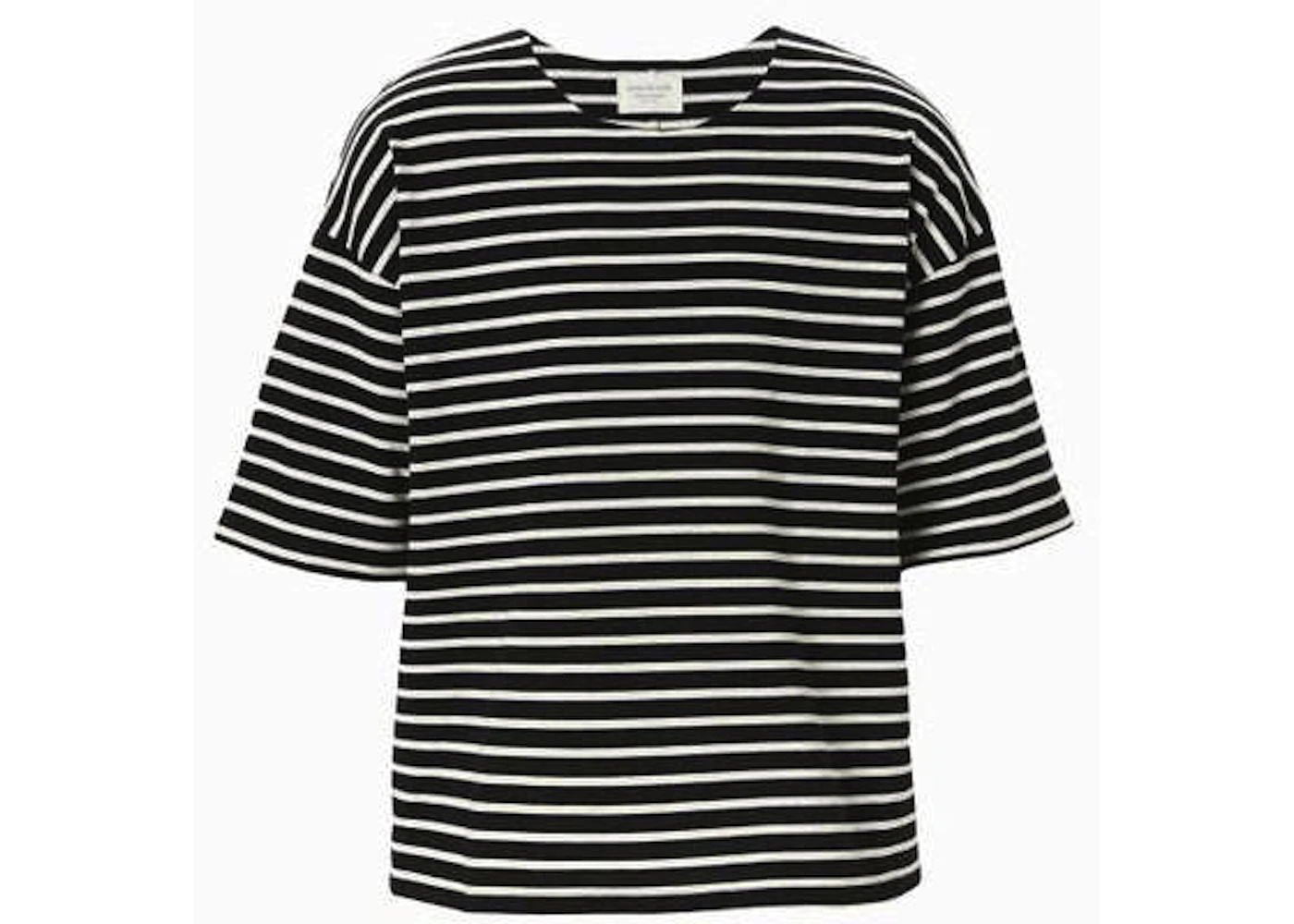 FEAR OF GOD Striped Crew T-shirt Black Stripe Men's - Fourth Collection ...