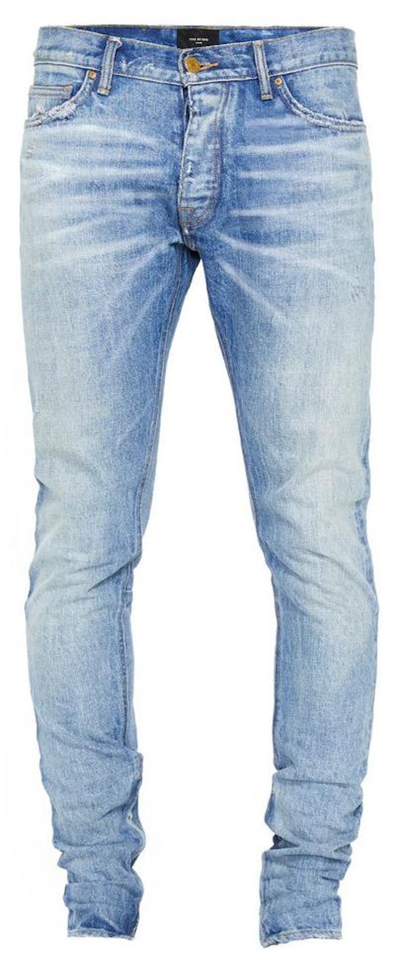 FEAR OF GOD Union Selvedge Denim Jeans Grey Men's - Fourth 