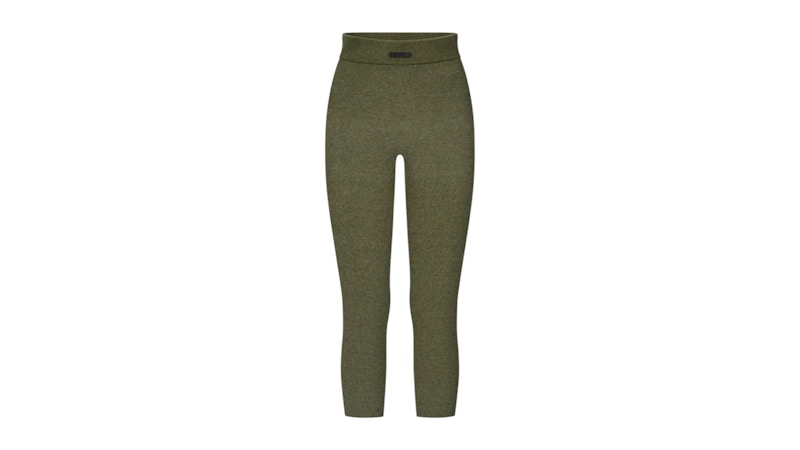 Fear of God Women's Essentials Rib Knit Capri Moss