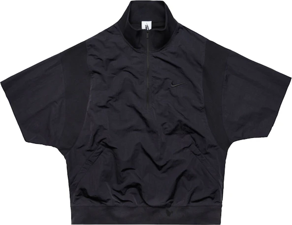 exterior Comprometido Mercado FEAR OF GOD x Nike 1/2 Zip Short Sleeve Jacket Black/Sail/Black - FW18 - ES