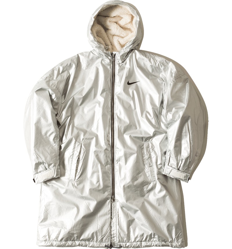 FEAR OF GOD x Nike Parka Jacket Metalic Silver FW18 US