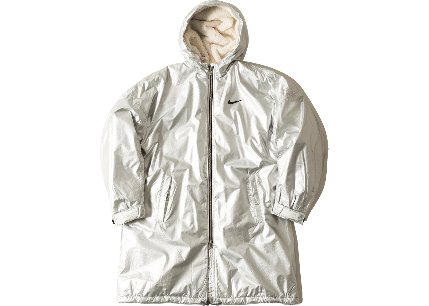 FEAR OF GOD x Nike Parka Jacket Metalic Silver FW18 US
