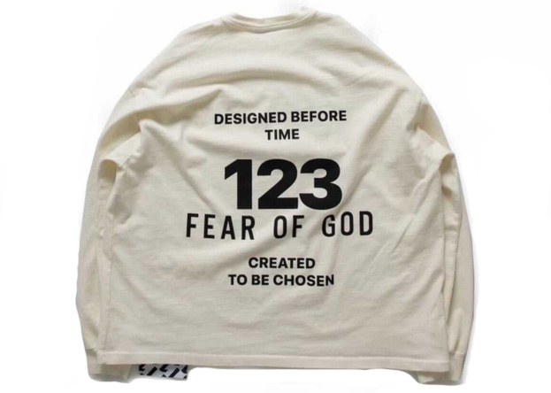 Fear of God x RRR 123 The Witness L/S T-shirt White Men's - FW21 - US