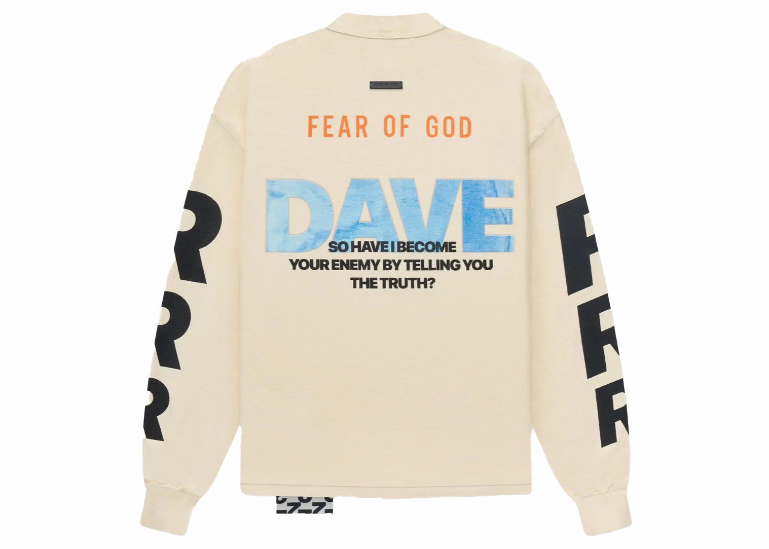 Fear of God x RRR-123 for Dave Chappelle L/S T-shirt Cream Men's