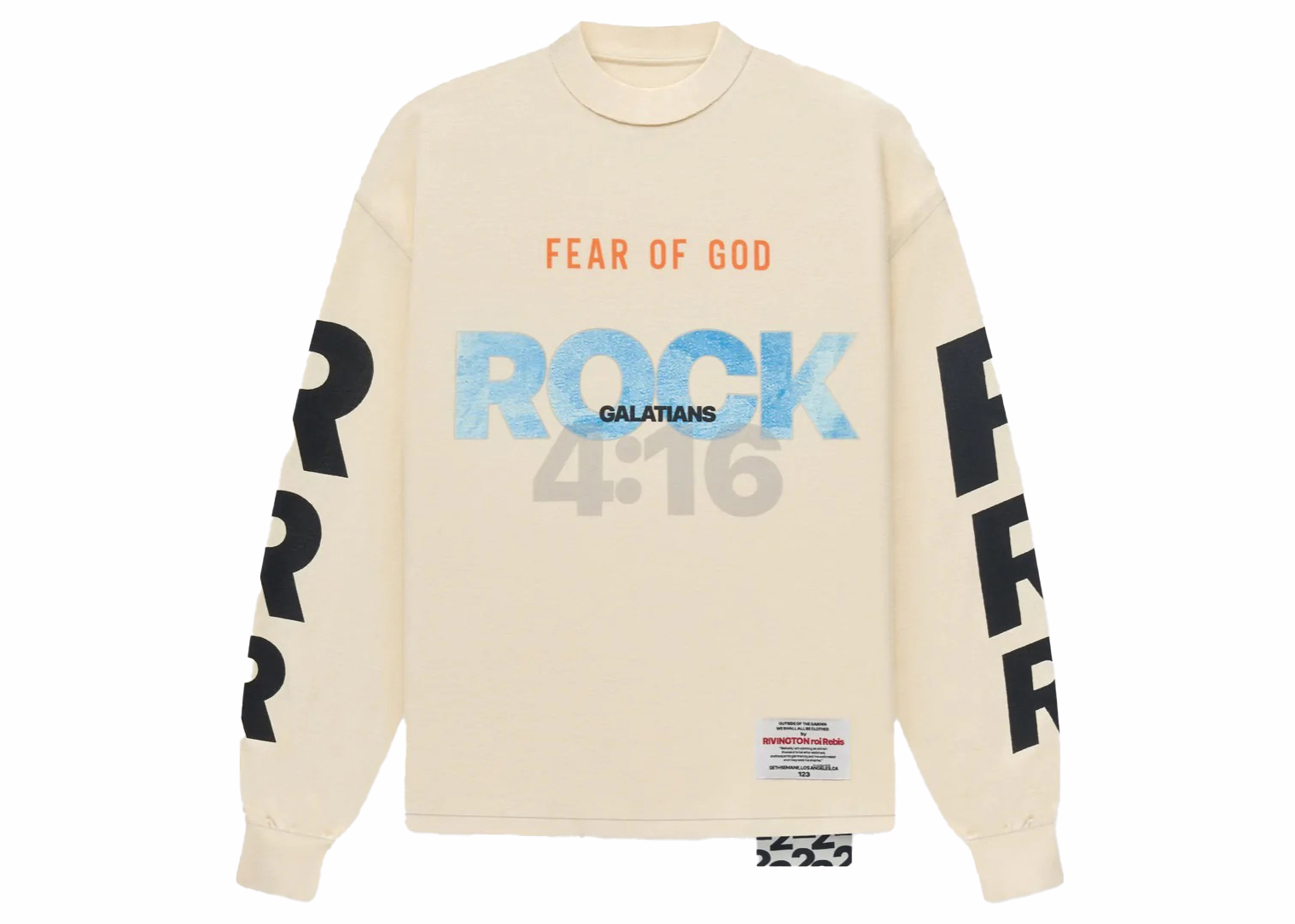 Fear of God x RRR-123 for Dave Chappelle L/S T-shirt Cream Men's