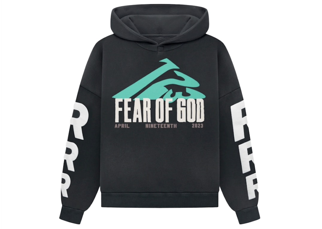 Pre-owned Fear Of God X Rrr123 Mountain Hoodie Black