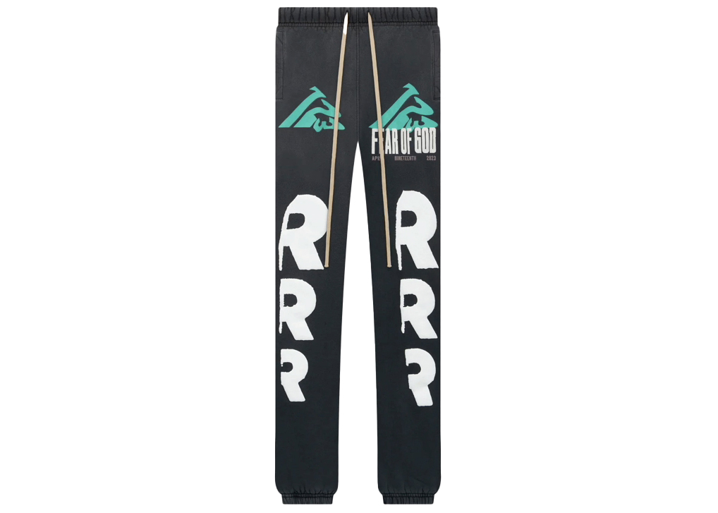 Fear of God x RRR123 Mountain Sweatpant Black Men's - SS23 - US