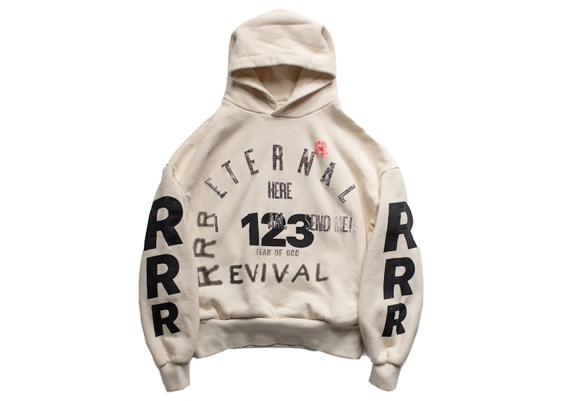 Fear of God x RRR123 Revival Hoodie Ivory Men's - FW22 - US