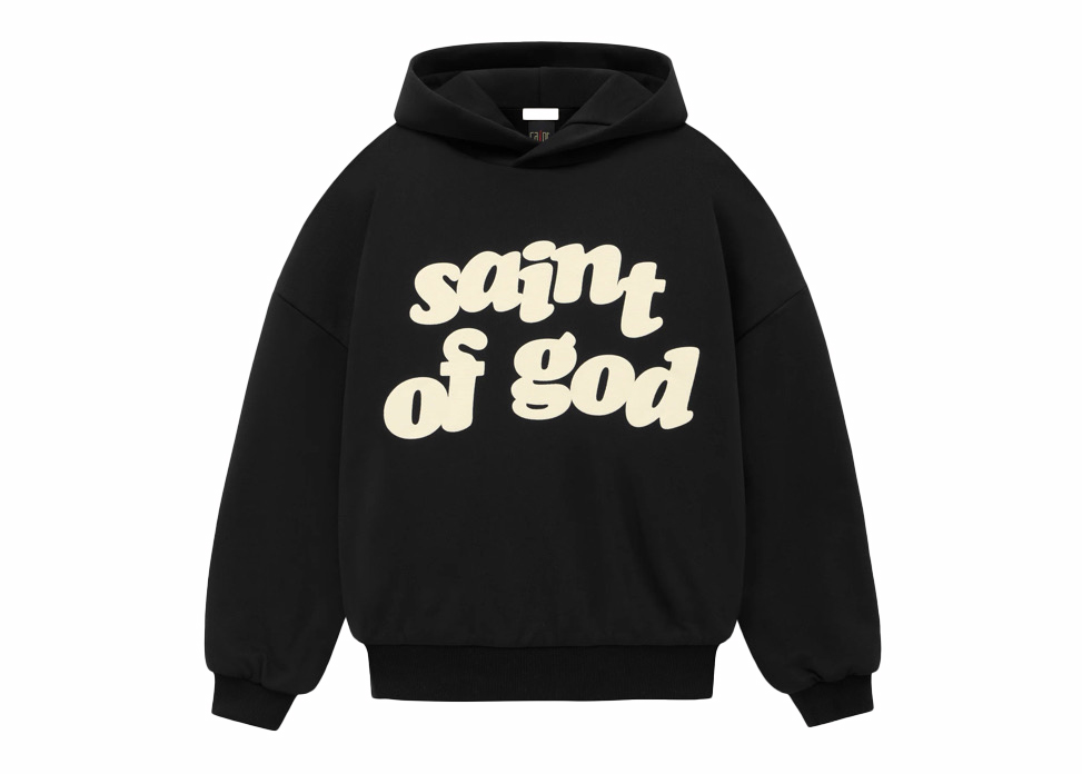 Fear of God x Saint Mxxxxxx Saint of God Varsity Jacket Black 