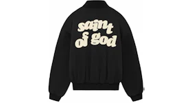 Fear of God x Saint Mxxxxxx Saint of God Varsity Jacket Black