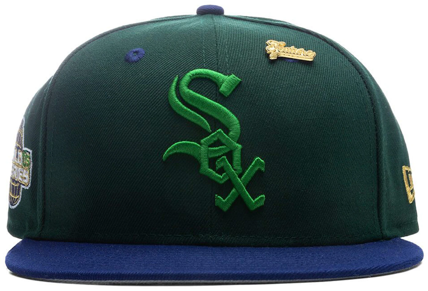 New Era 59FIFTY Chain Stitch Chicago White Sox Hat - White, Green White/Green / 7 1/8