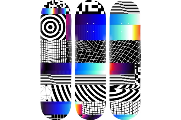 Felipe Pantone Triptych Skateboard Deck (Lot de 3)