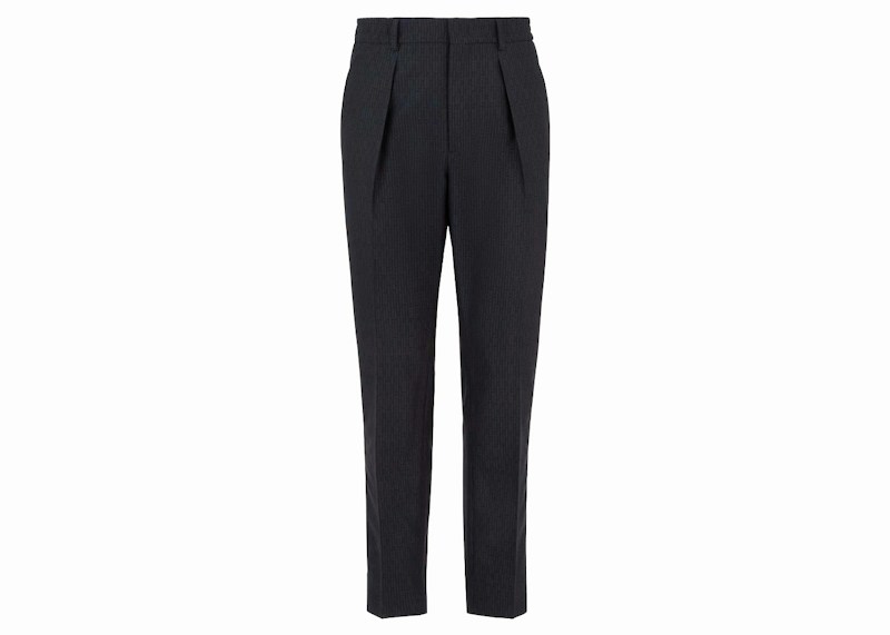 Fendi Allover Logo Wool Pants Navy