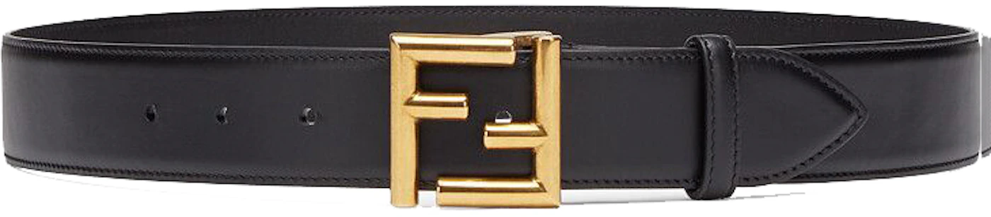 FENDI: belt in leather and coated cotton - Black 1