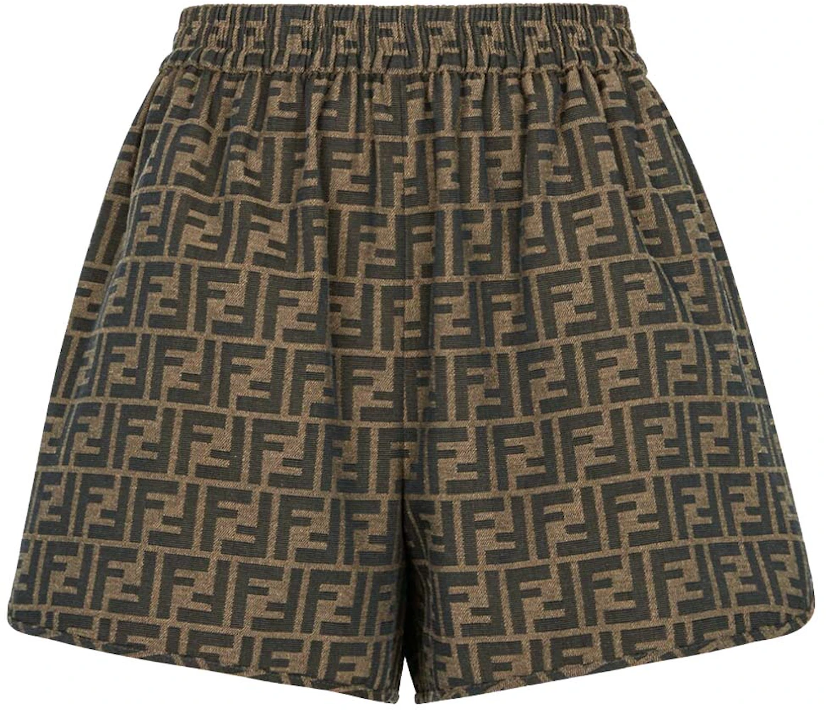 Gucci Baby GG Knit Shorts in Beige & Brown