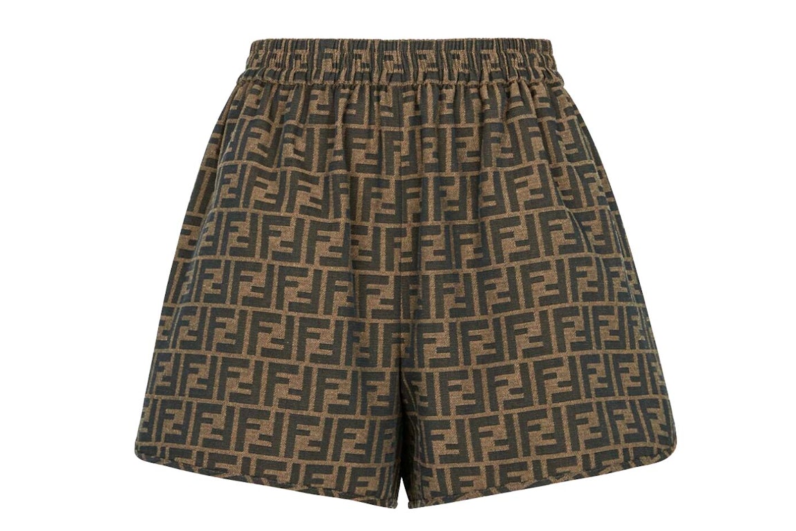 Pre-owned Fendi Canvas Shorts Brown