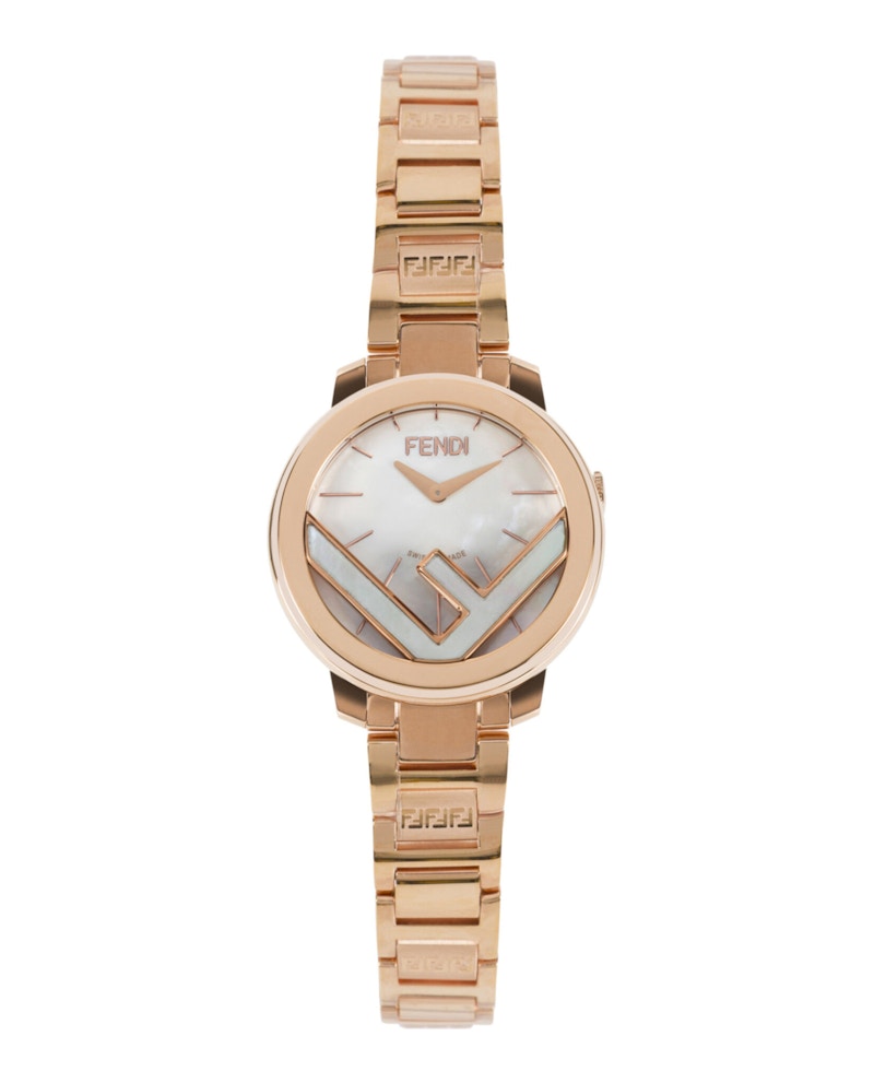 Pre-owned Fendi Women's F Is Bracelet F159130701 Watch In Stainless Steel In Silver