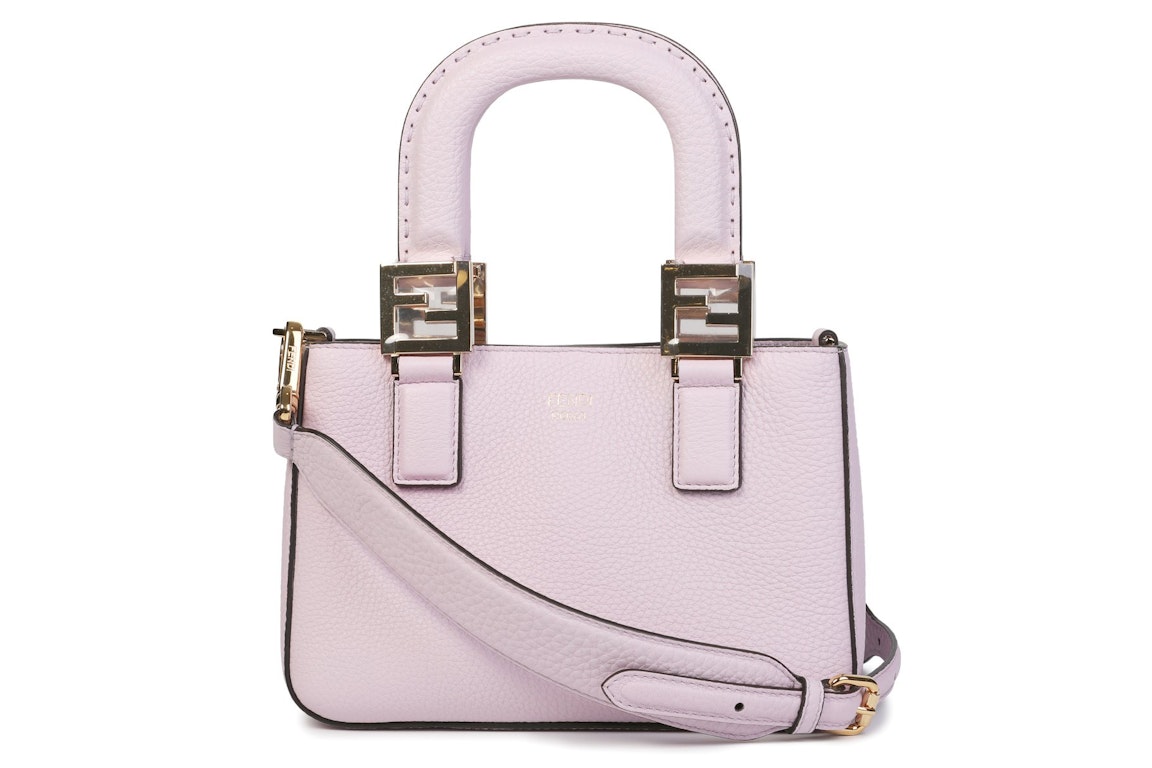 Pre-owned Fendi Ff Tote Bag Mini Pink