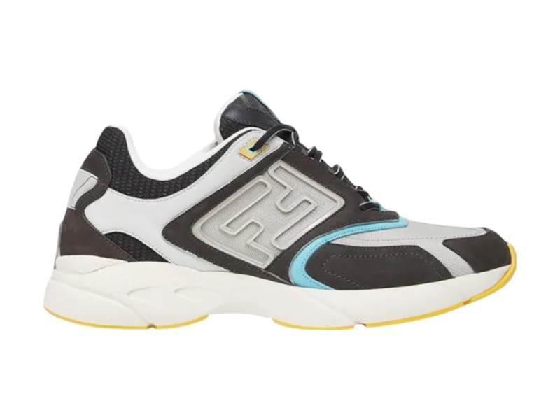 Fendi Faster FF Gray Black White メンズ - 7E1555AKX6F1JF2 - JP
