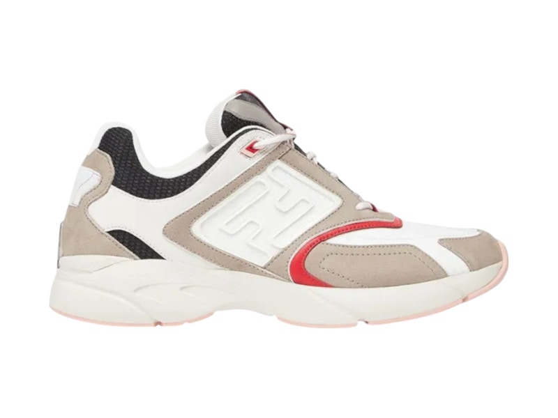 Fendi Faster White Beige Black Men's - 7E1555AKX6F1JF1 - US