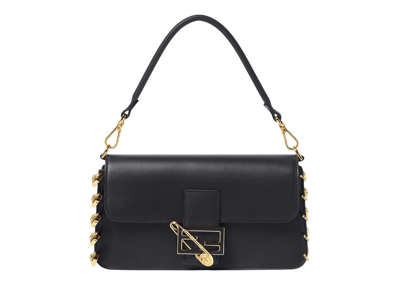 Fendi Handbag, Zucchino Shoulder Bag, black (AB/AB grade)
