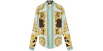 Fendi Fendace Baroque Silk Shirt Gold/Blue