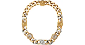 Fendi Fendace Chain Necklace Brass/Versace Gold