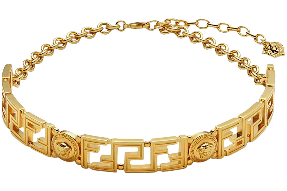 Fendi Fendace Choker Necklace Brass/Versace Gold