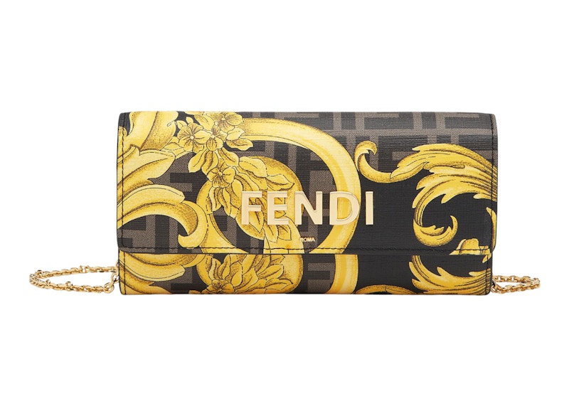 fendi continental with chain