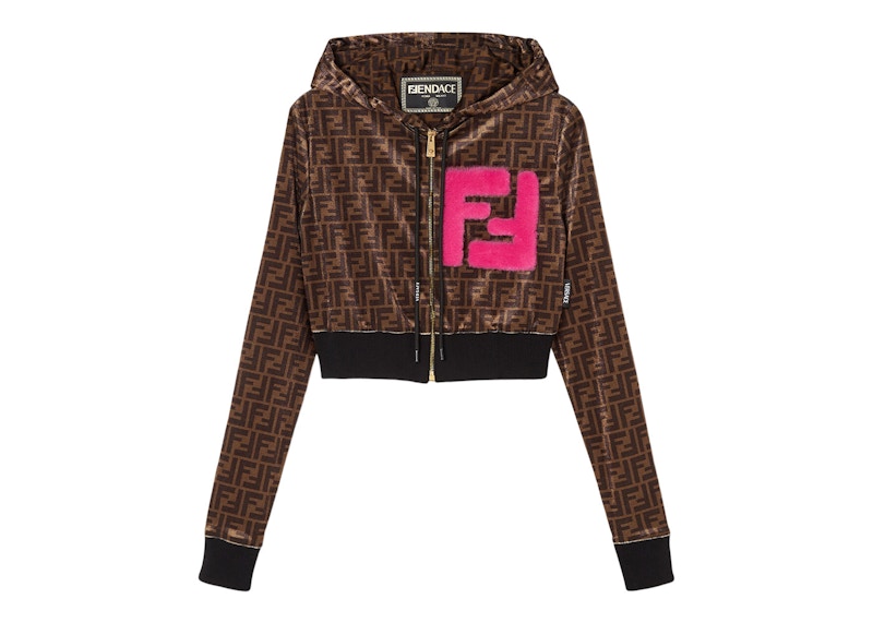 Pink hot sale fendi hoodie