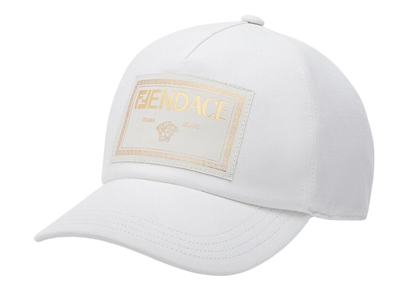 FENDACE(FENDI×VERSACE) ホワイト キャップ/帽子-