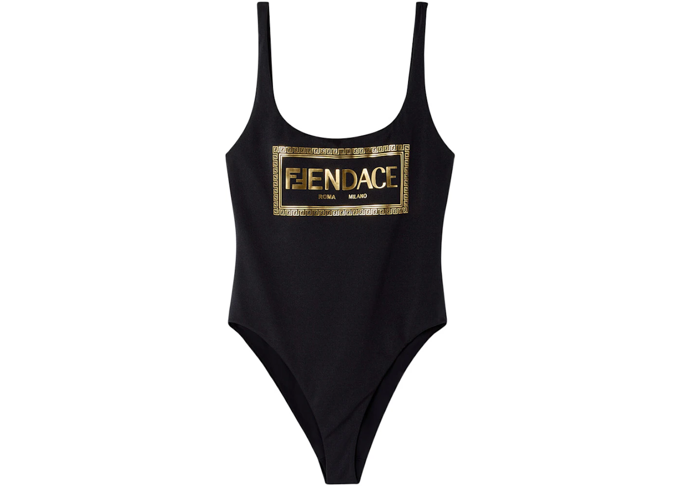 Black fendi swimsuit Clearance