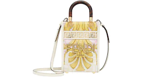 Fendi Fendace Mini Sunshine Shopper White