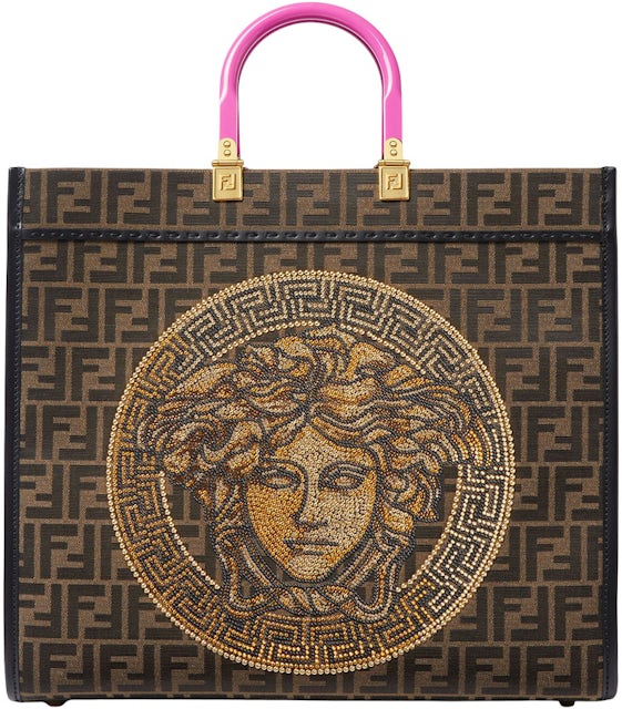 Versace Fendi Collaboration FENDACE LA MEDUSA MEDIUM Baroque HANDBAG Bag