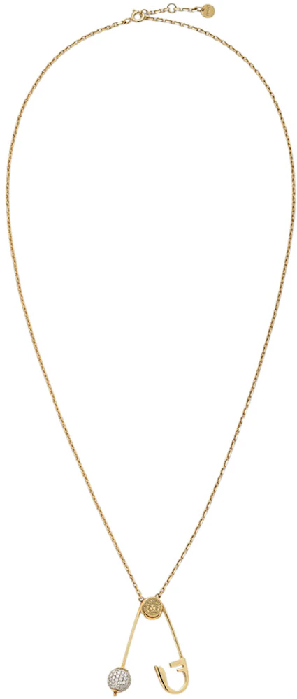 Fendi Fendace Versace by Fendi Necklace Gold in Bronze/Zircon with Gold ...