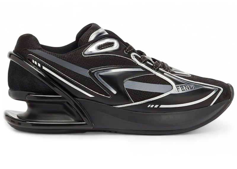 Pre-owned Fendi First 1 Silver (women's) Sneakers In Black/charcoal Grey
