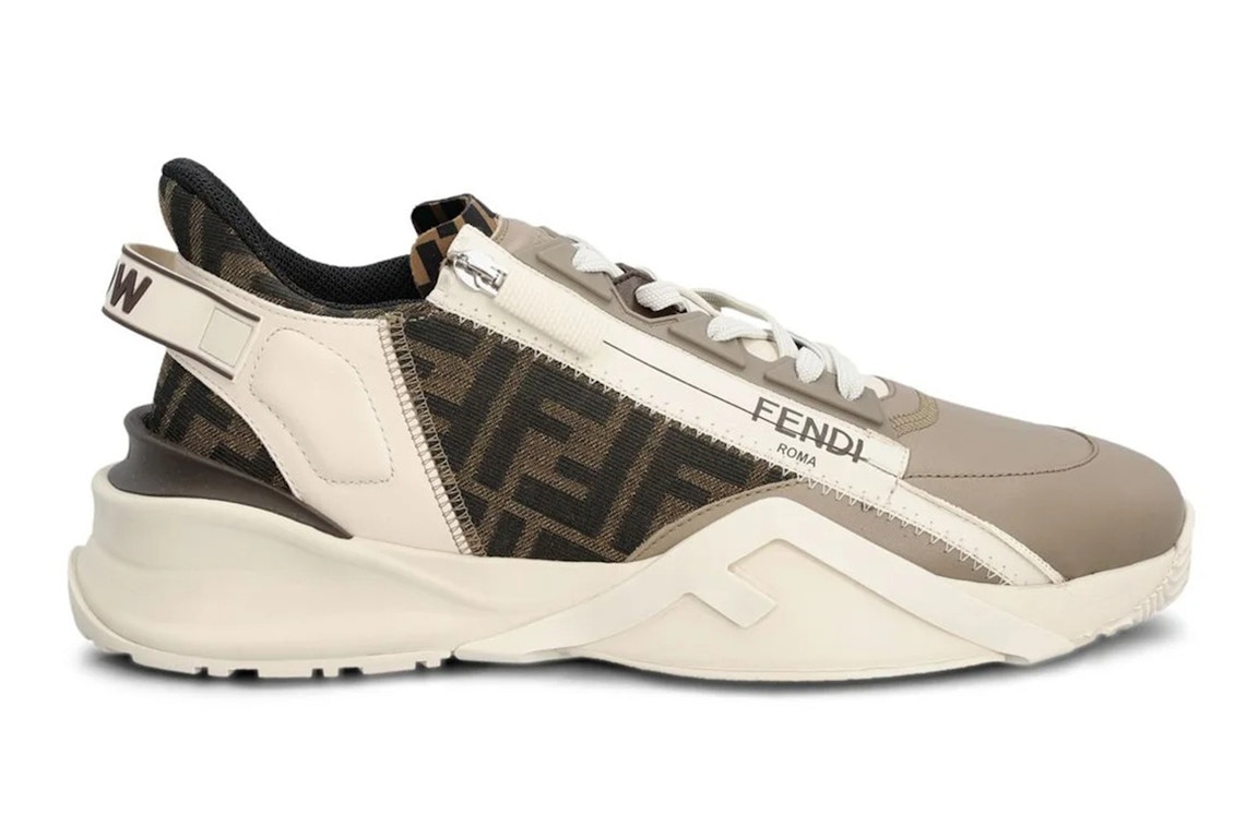 Click to view more detailed imagery on our partner's website Pre-owned Fendi Flow Leather Jacquard Beige
