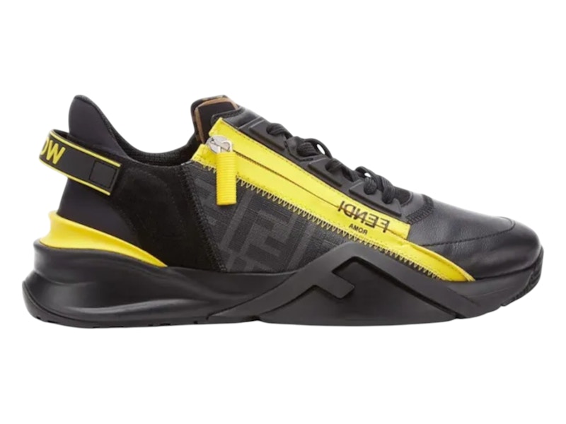 Fendi Flow Low Top Black Yellow Men's - 7E1392AF5QF1D1Z - US Fendi Flow Low Top Black Yellow Men's - 7E1392AF5QF1D1Z - US