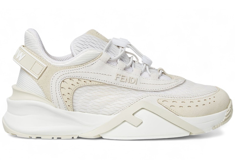 Pre-owned Fendi Flow Low (women's) Sneakers In White