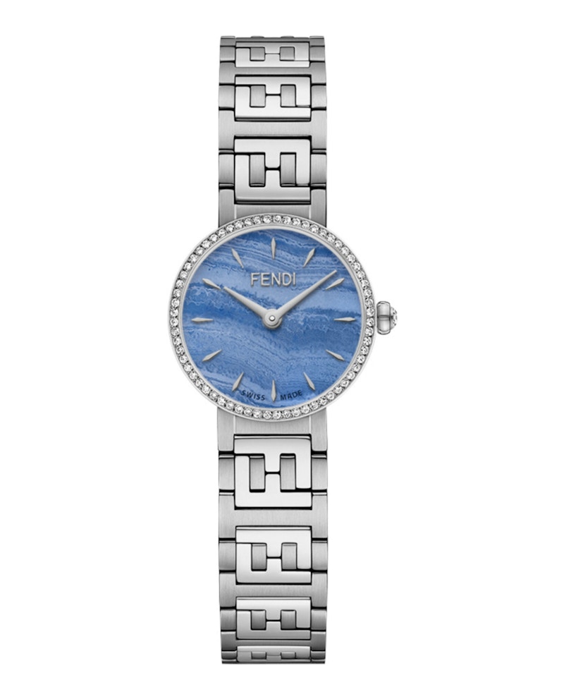 Pre-owned Fendi Women's  Forever  Diamond F103111101 Watch In Stainless Steel/aluminum