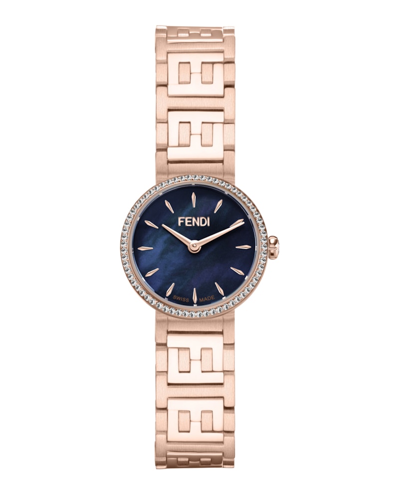 Pre-owned Fendi Women's  Forever  Diamond F103500701 Watch In Stainless Steel/aluminum