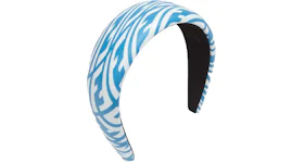 Fendi Headband FF Motif Blue