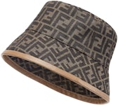 Fendi Jacquard FF Fabric Bucket Hat Brown/Beige
