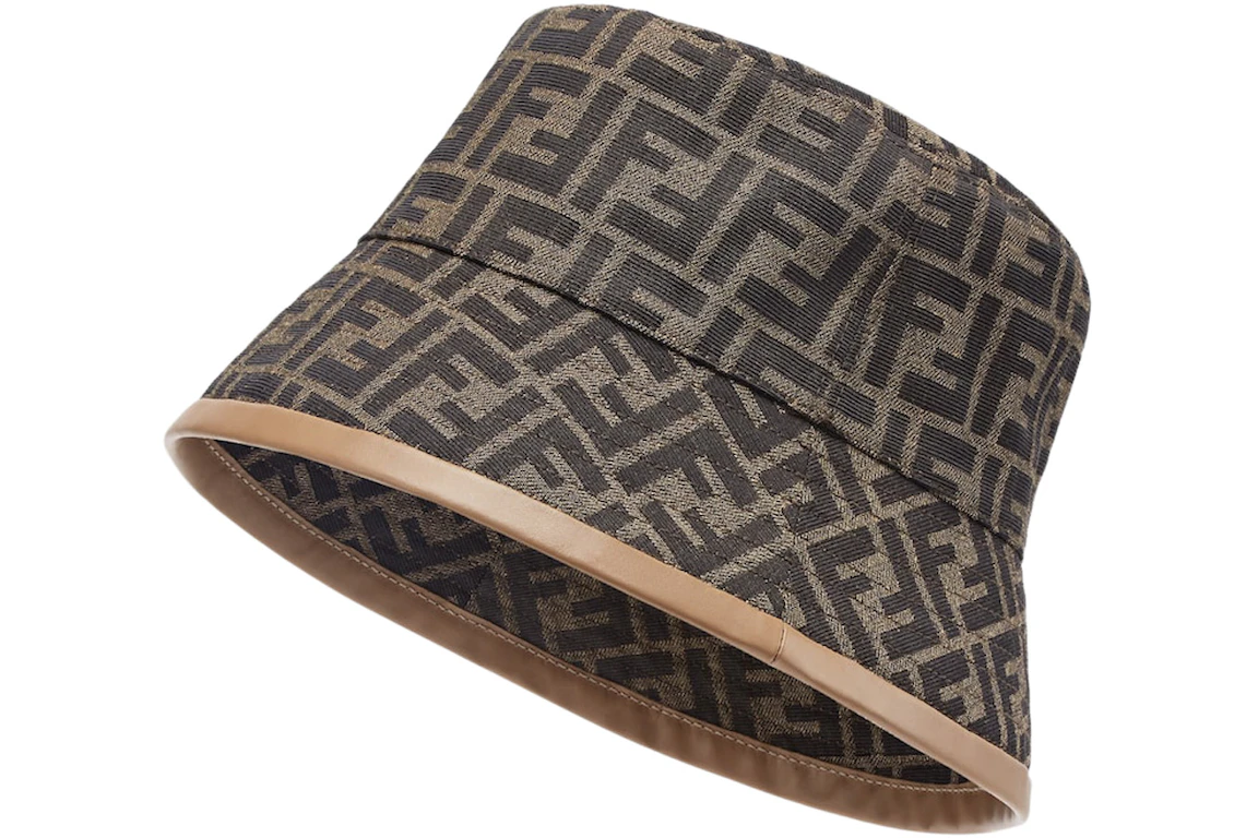Fendi Jacquard FF Fabric Bucket Hat Brown/Beige